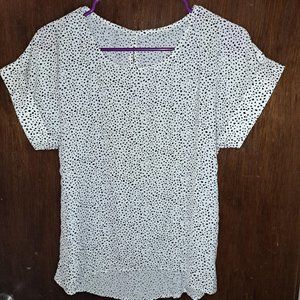 Girls polka dot silky shirt